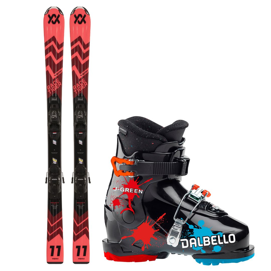 Nový lyžařský set KIDS 90 - 120 ( lyže + lyžařky)